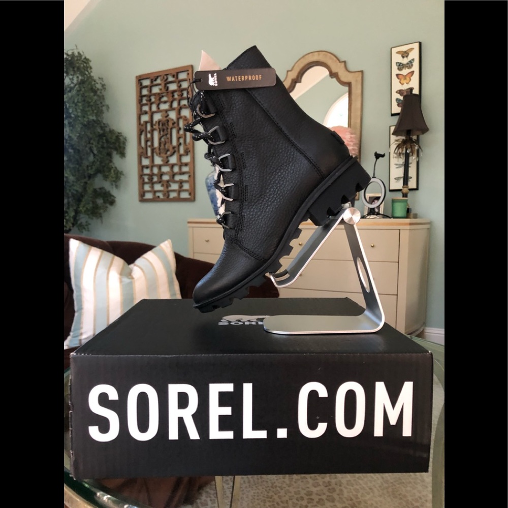 Sorel Waterproof Leather Combat Boot  NEW!